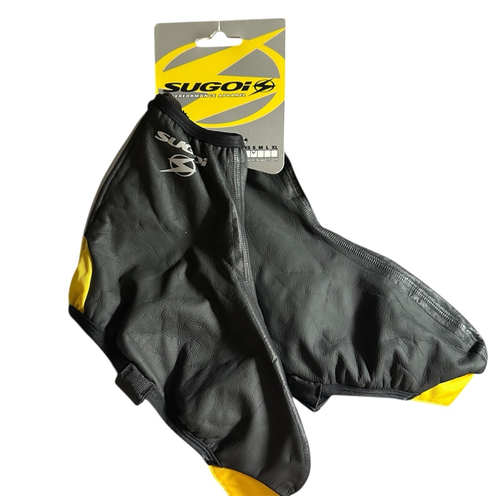 New‎ Sugoi Resistor Bootie Small Black Yellow Cycling
